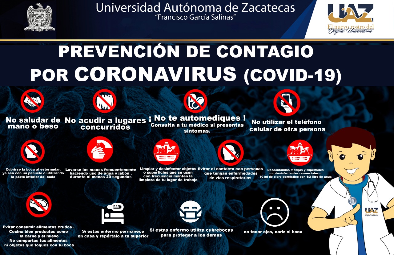 Medicina UAZ | Medidas Preventivas Contra El Corona Virus Por Parte De ...